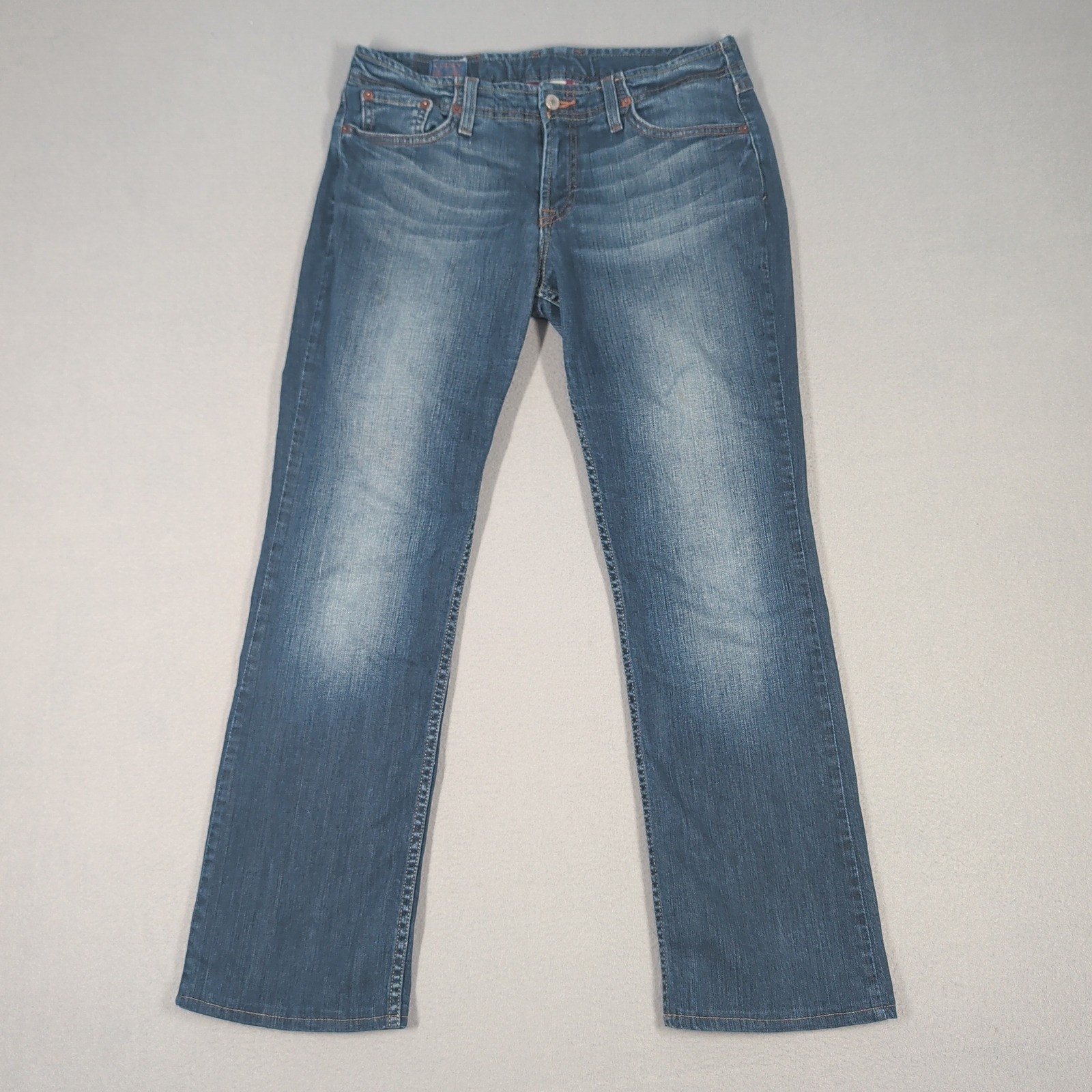 Lucky Brand Jeans Women 29 Blue Wonder Cadence Long Inseam Bootcut Denim
